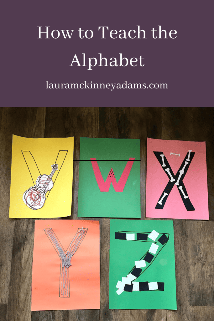 how to teach the alphabet