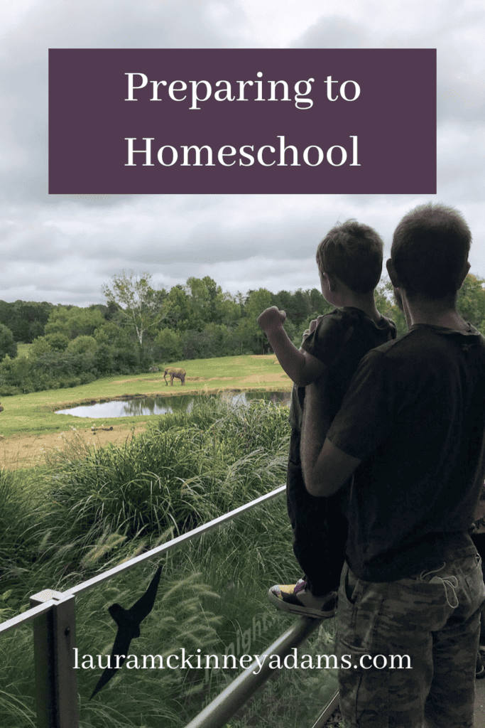 preparing to homeschool