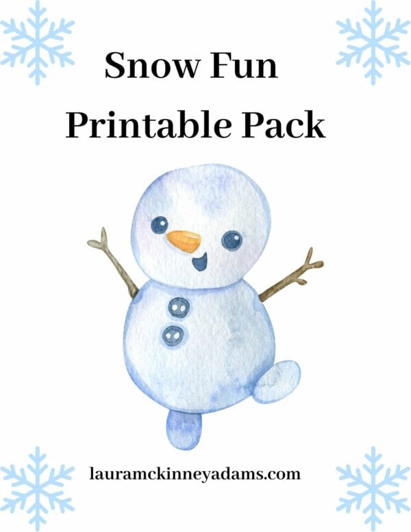 snow fun printable pack